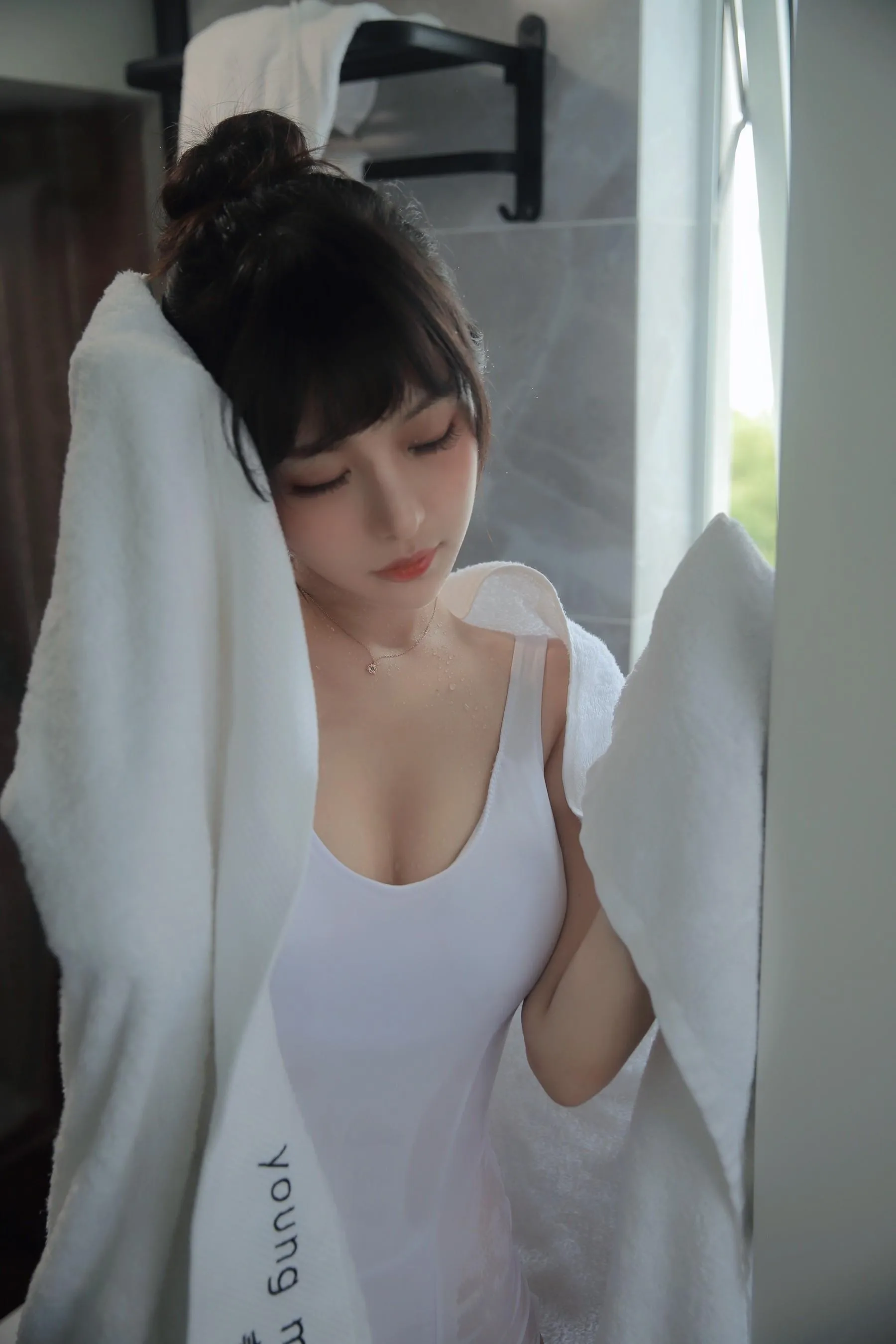 Shika小鹿鹿 – NO.81 半透浴室 [23P]插图9